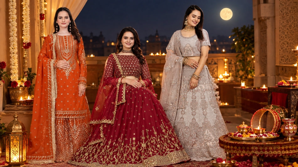 Best Karwa Chauth Looks for Indian Women in Australia