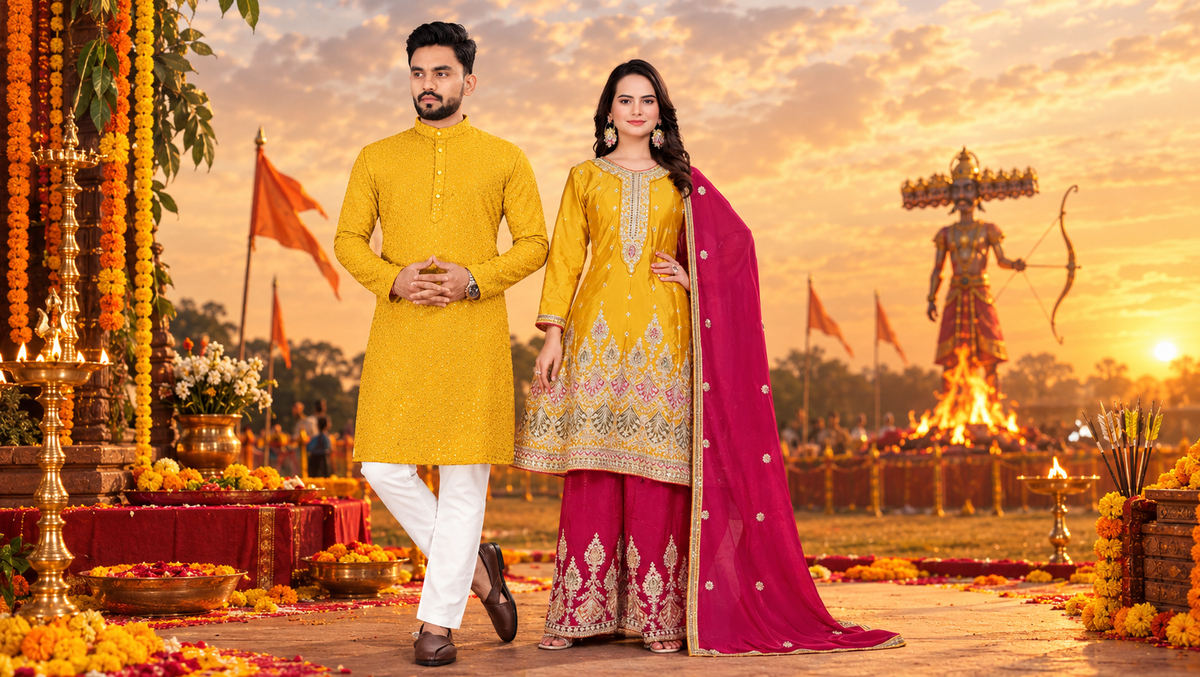 Dussehra Festival Outfits for Indian Families in Australia