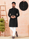 Black Chikankari Kurta Pajama with Sequins