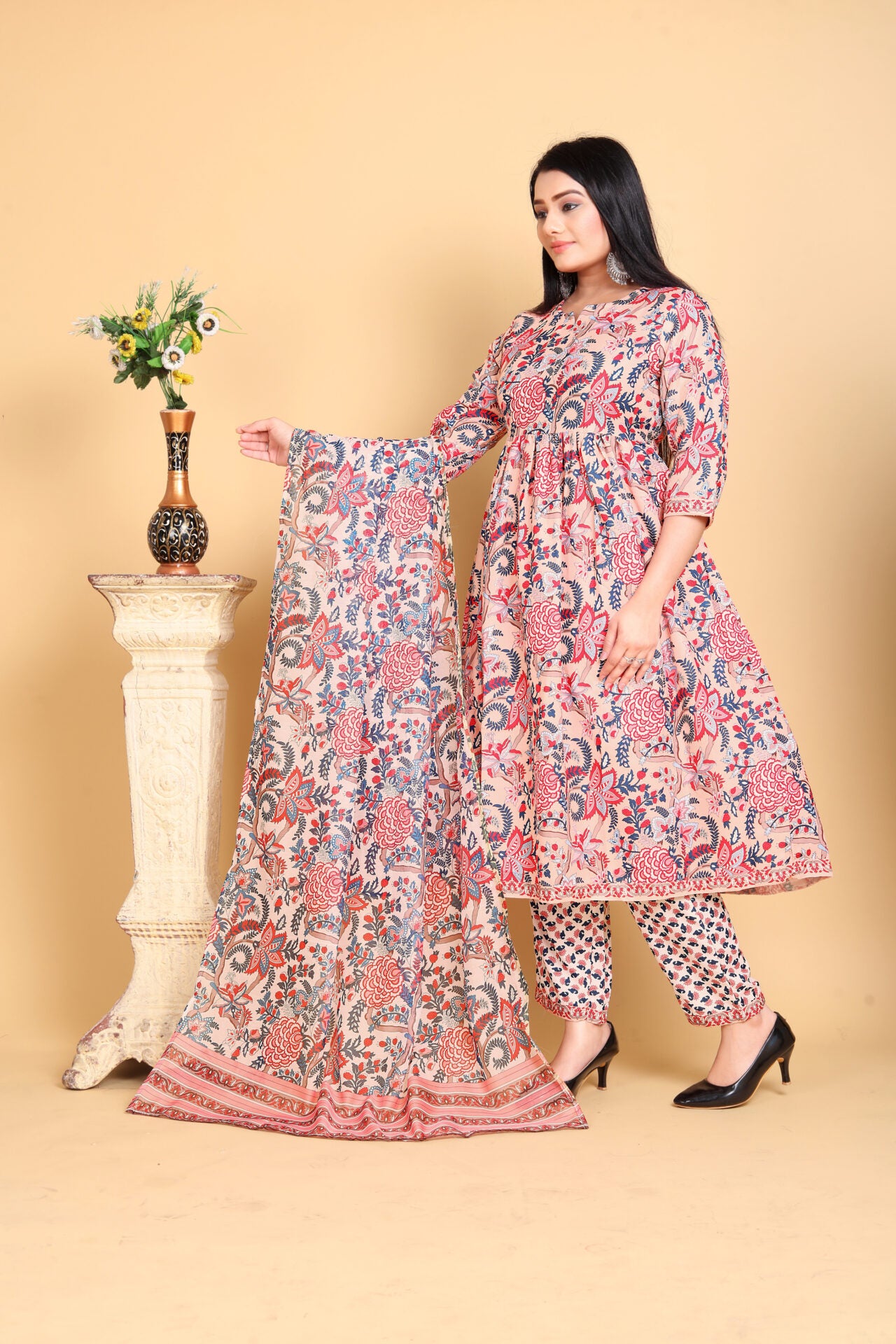 Cotton Printed Kurta Pant Set