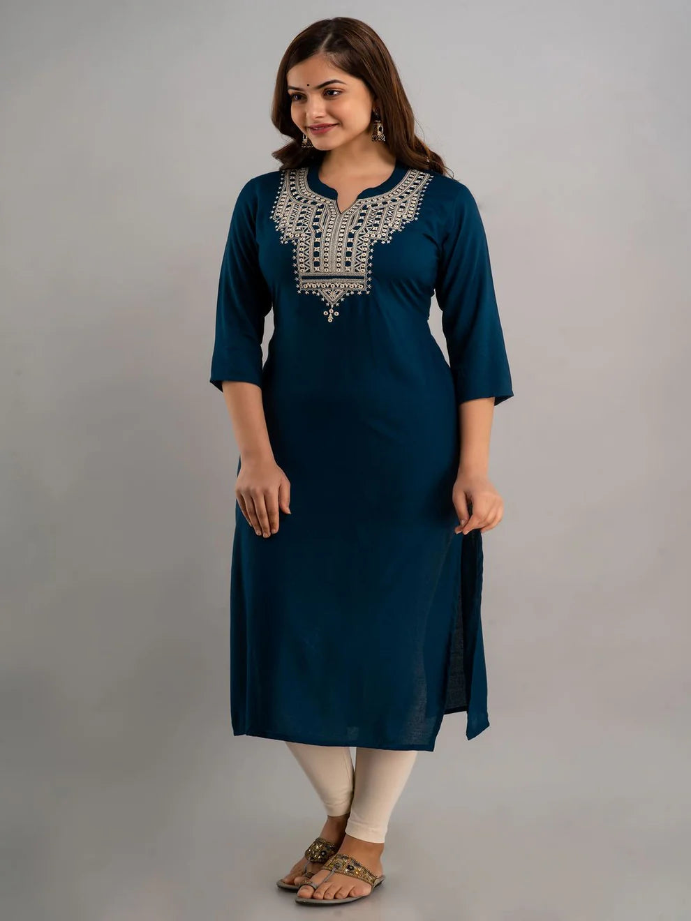 Viscose Rayon Straight Kurta