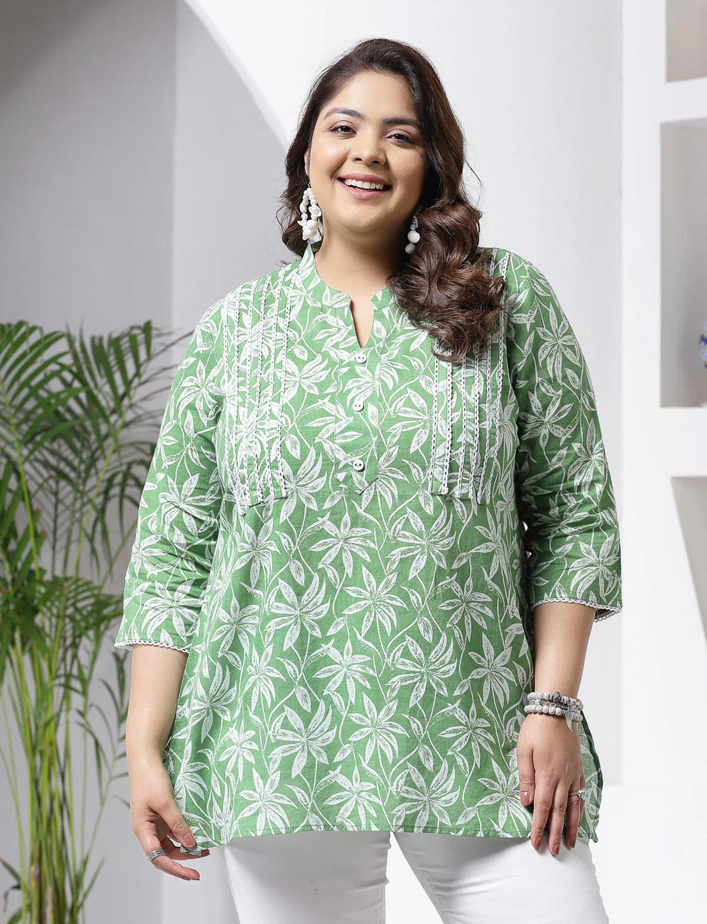 Tropical Printed Cotton Kurta