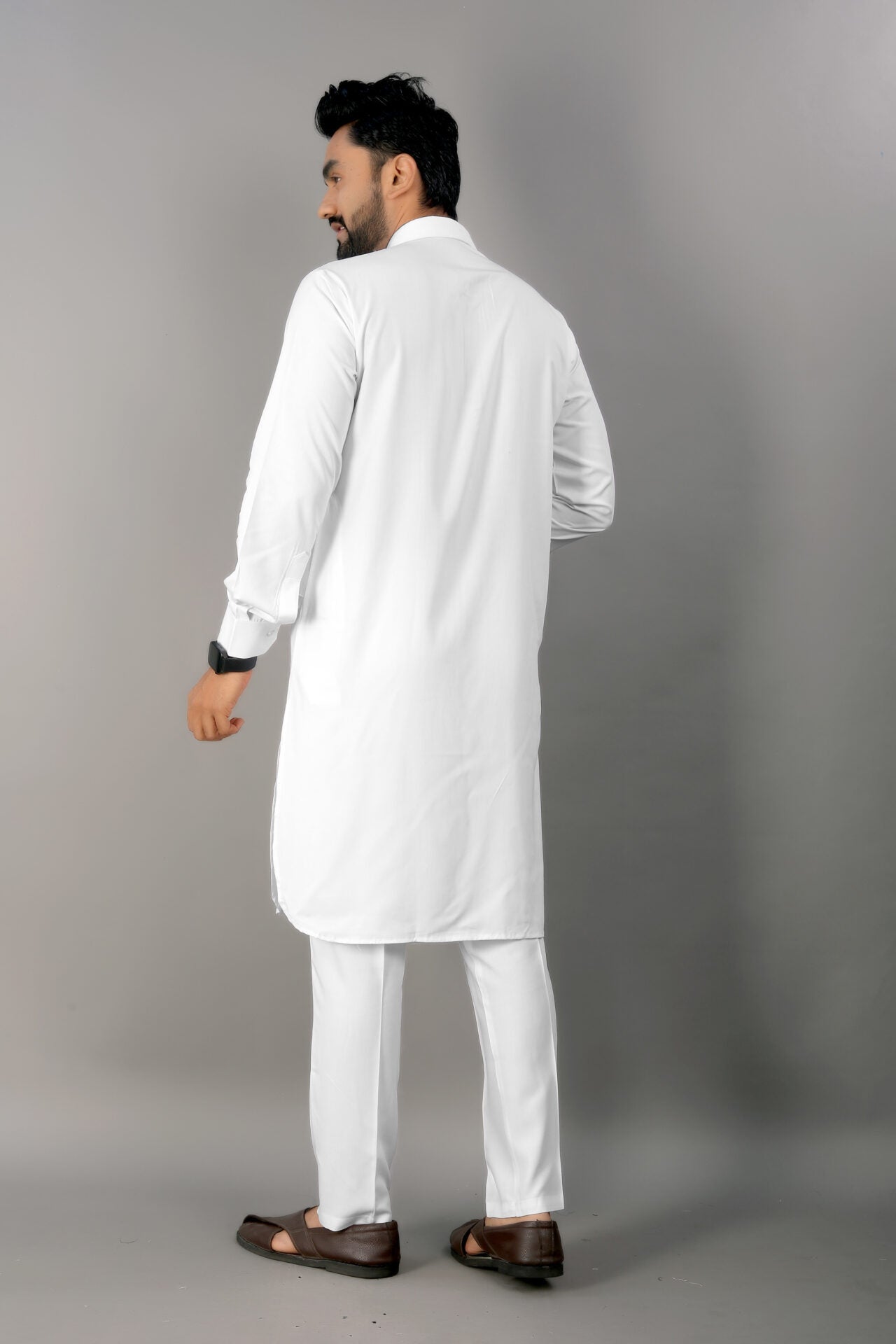 High-Quality White Cotton Punjabi Kurta Pajama