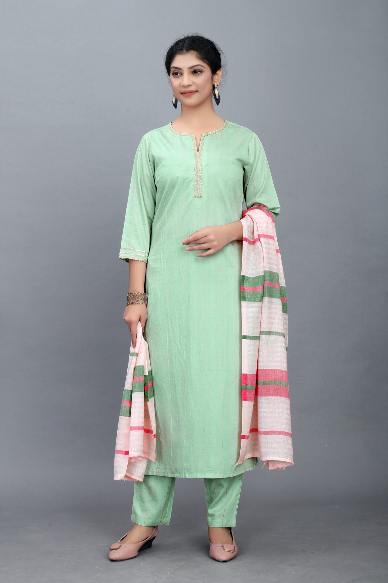 Printed Straight Kurta Set Women