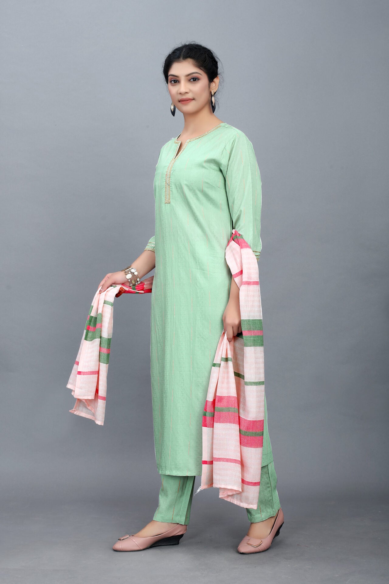 Printed Straight Kurta Set Women