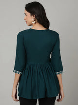 Embroidered Pure Cotton Top