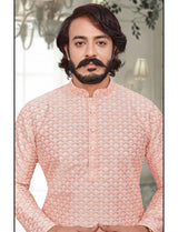 Men's Lucknowi Chikan work Kurta Pyjama