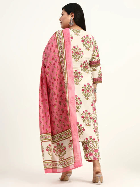 Plus Size Printed Suit