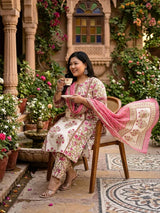 Plus Size Printed Suit