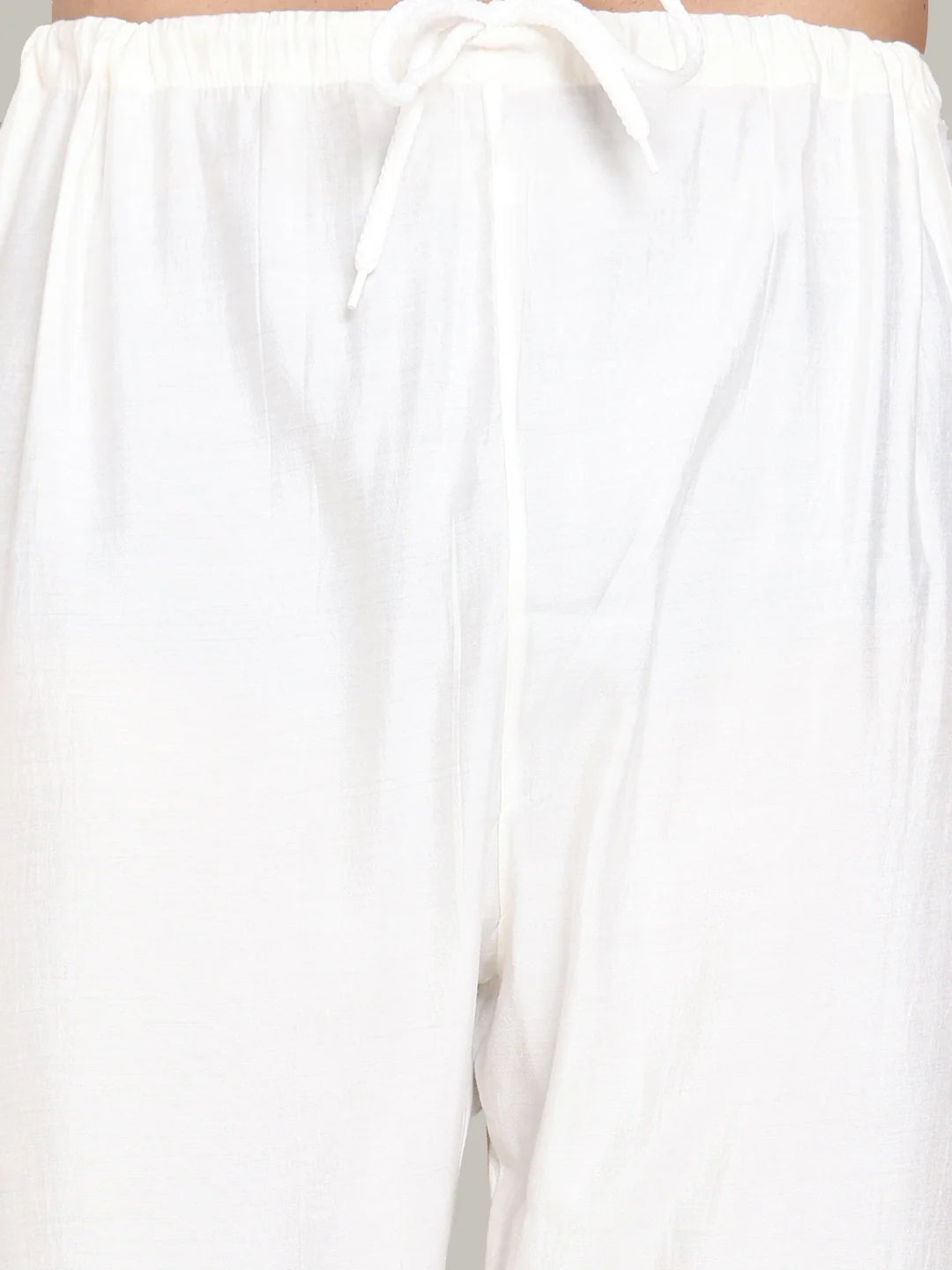 Embroidered Silk Blend Straight Kurta Pyjama