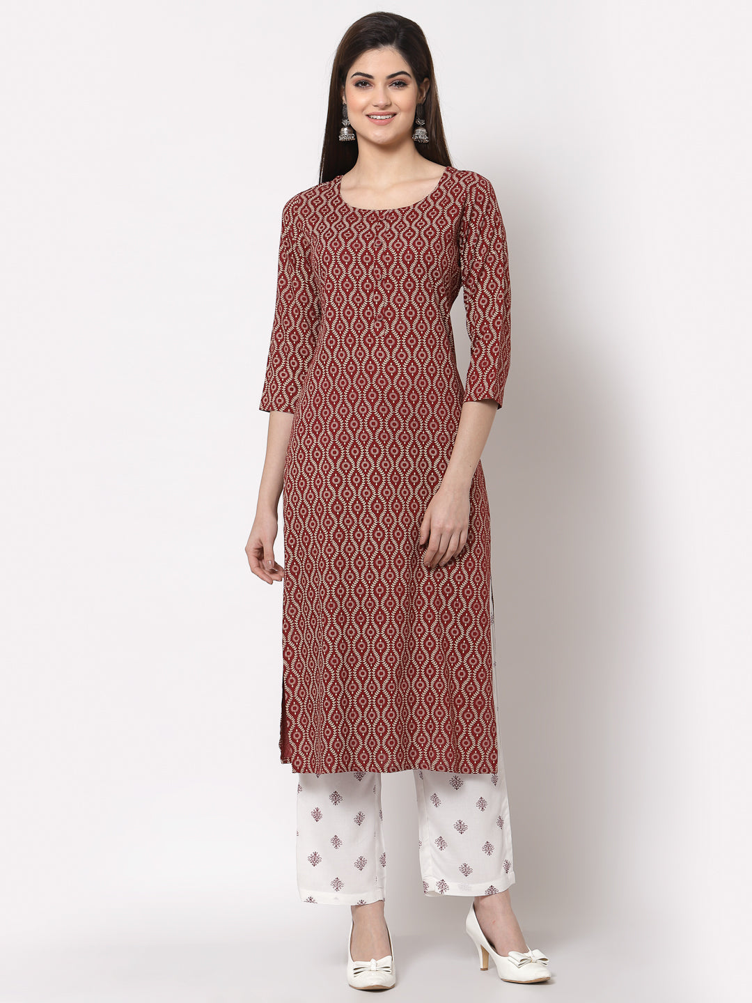 Cotton Printed Kurti Set Women