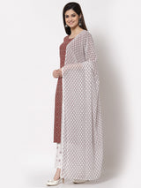 Cotton Printed Kurti Set Women
