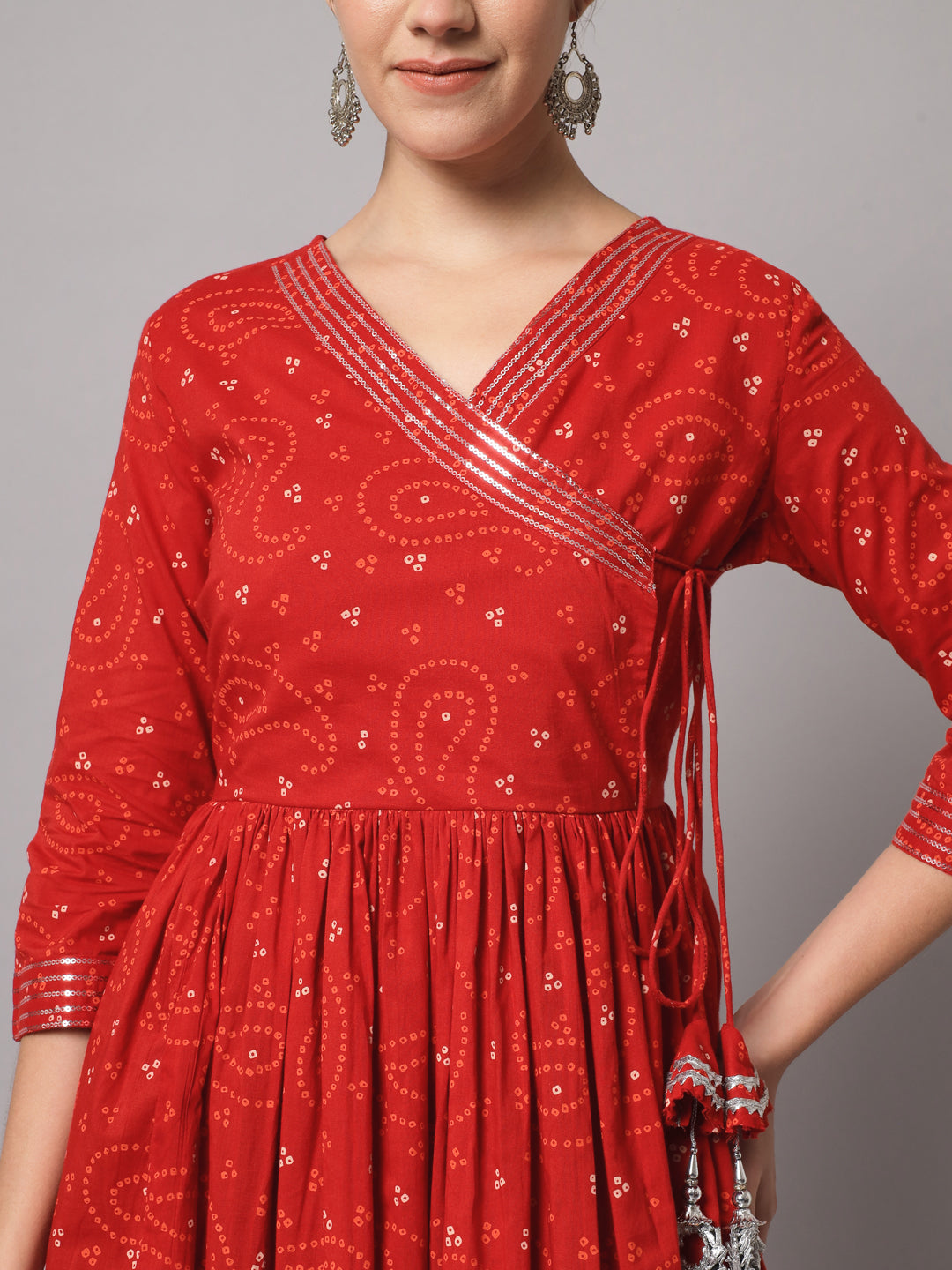 Red Flared Kurta3
