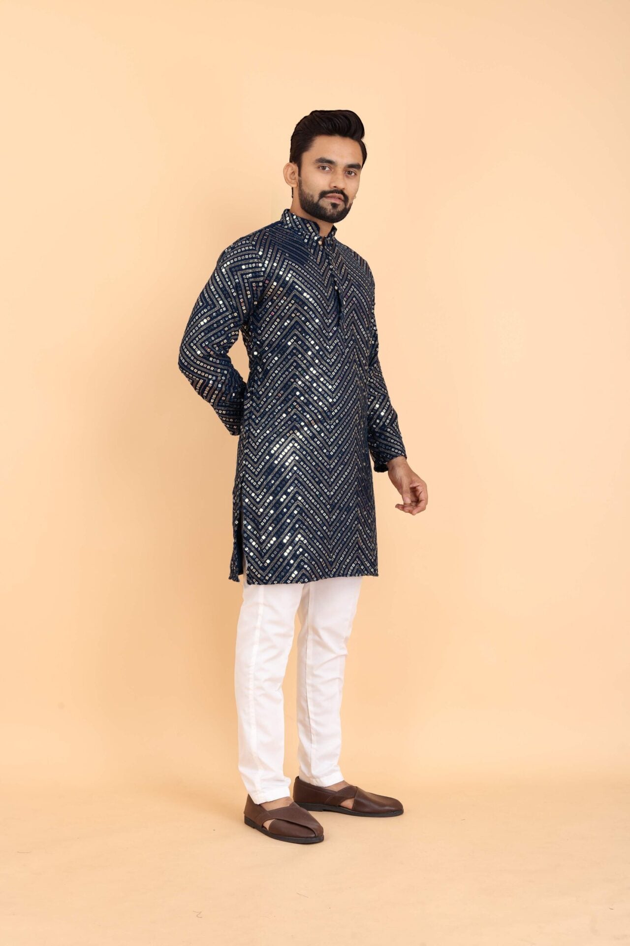 Sequenced Georgette Kurta Pajama