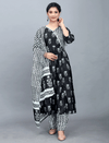 Floral Printed Regular Kurta with Trousers With Dupatta