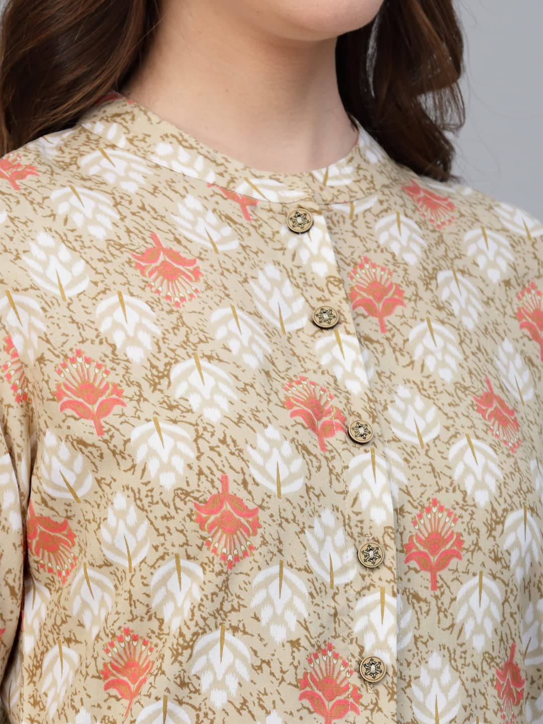 Beige Long Top