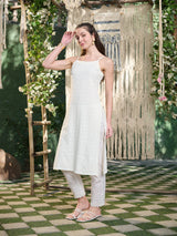 Lucknowi Rayon Straight Kurta