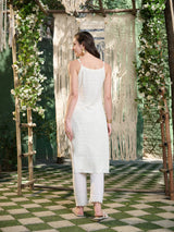 Lucknowi Rayon Straight Kurta