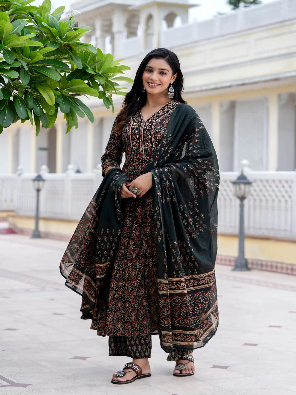 Embroiderd Printed Kurta Set