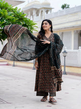Embroiderd Printed Kurta Set