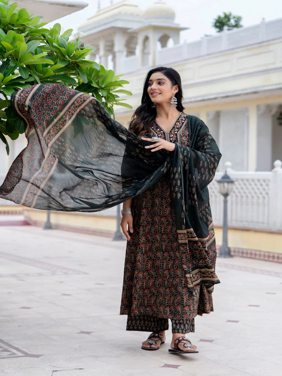 Embroiderd Printed Kurta Set
