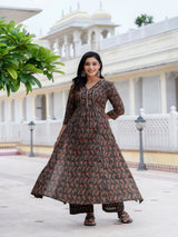 Embroiderd Printed Kurta Set