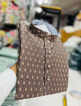 Silk Jacquard Kurta Pajama