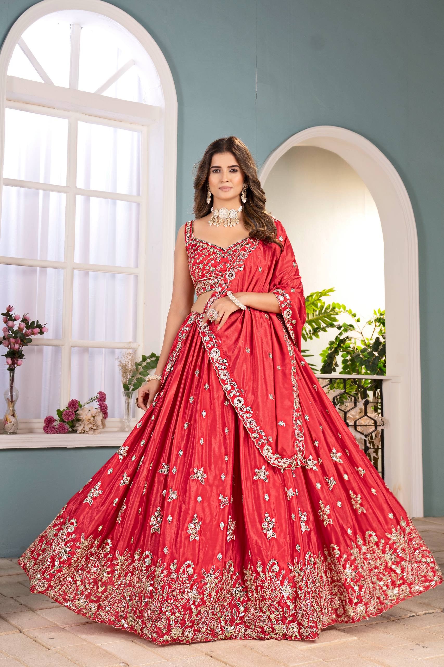 Heavy Embroidered Lehenga Choli