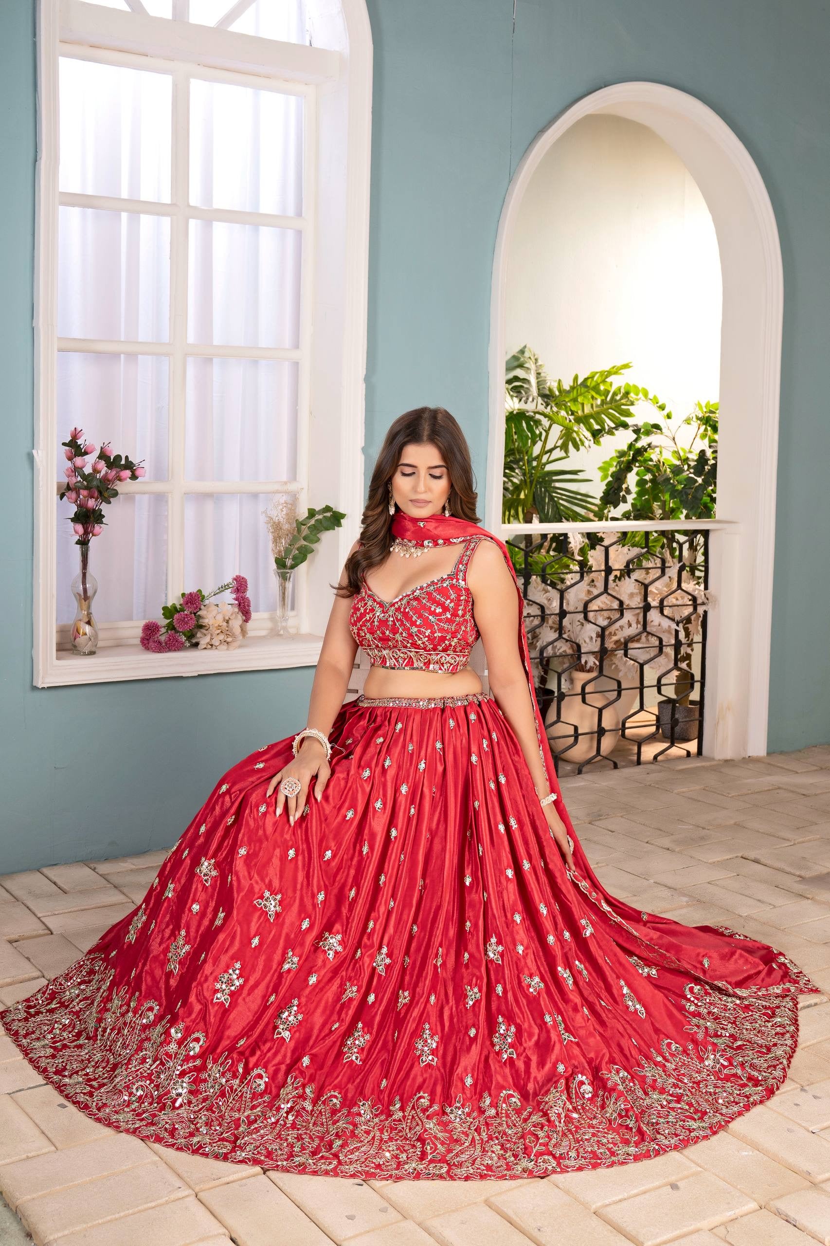 Heavy Embroidered Lehenga Choli