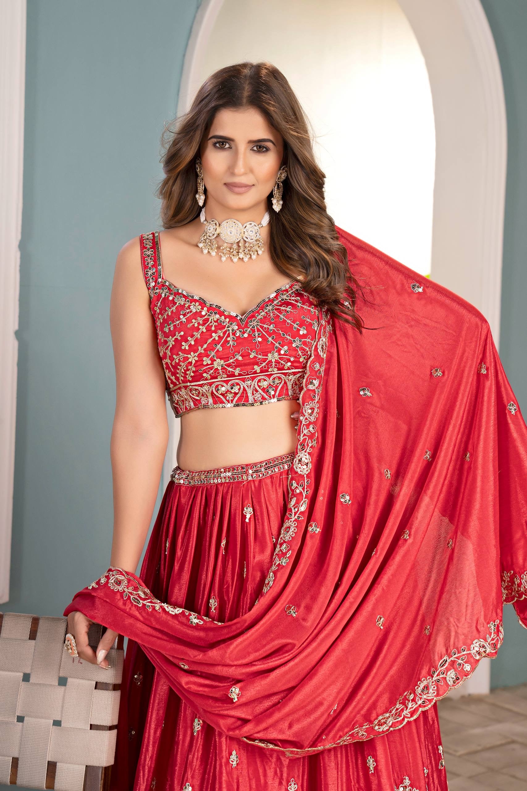 Heavy Embroidered Lehenga Choli