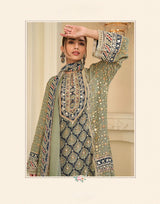 Crepe Digital Print Aari WorkSuit