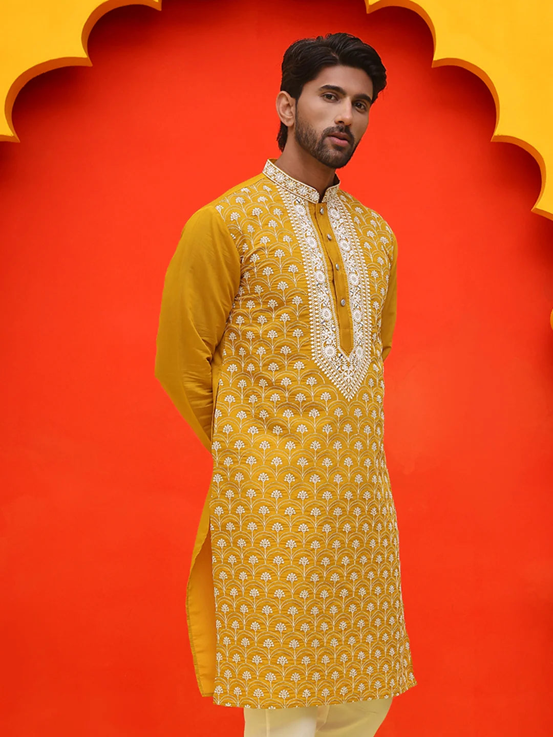 Embroidered Kurta For Men