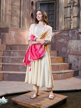 Embroidered Rayon Anarkali Suit