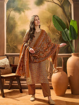 Floral Cotton Straight Kurta Set