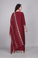 Women Embroidery Plazo Suit