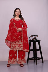 Women Heavy Plazo Suit