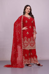 Women Heavy Plazo Suit