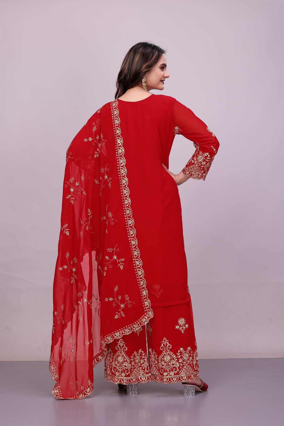 Women Heavy Plazo Suit