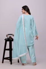 Sky Blue Farshi Salwar