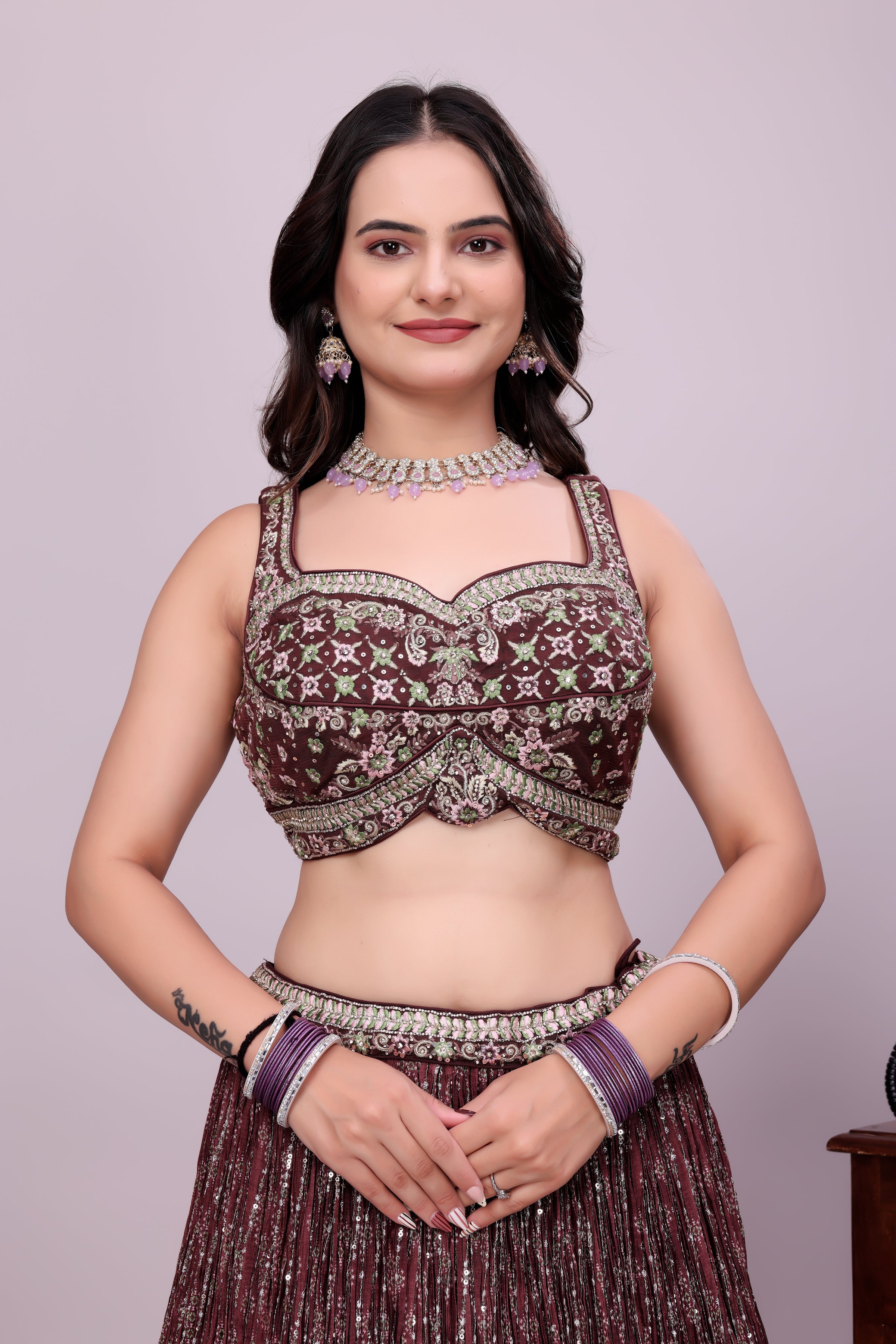 Bollywood Style Brown lehnga