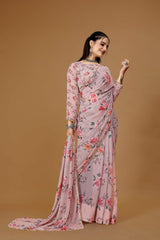 Rose Floral Readymade Saree