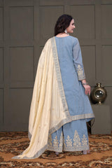 A Line Heavy Plazo Suit