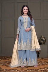 A Line Heavy Plazo Suit