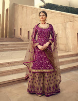 Heavy Embroidery Party Wear Suit – Hot Pink