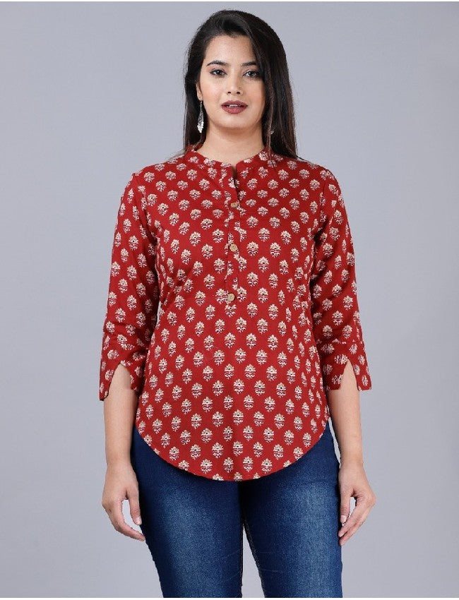 Rayon Printed Short Top