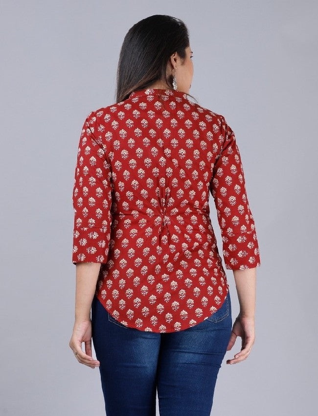 Rayon Printed Short Top