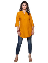 Yellow Rayon Short Top
