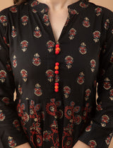 Rayon Printed Flared Anarkali