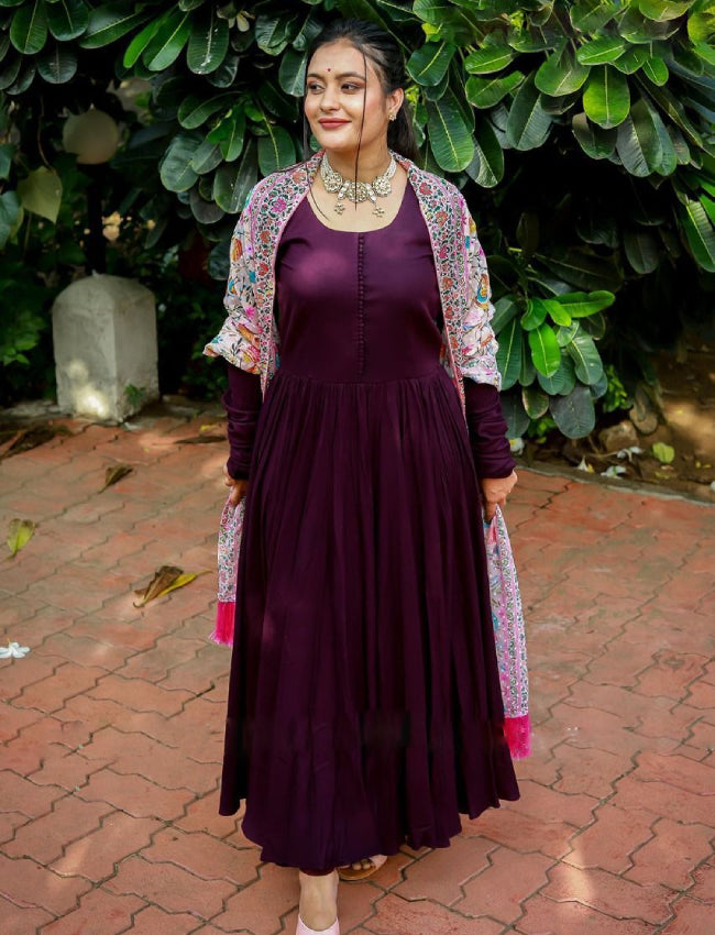 Gown With Dupatta