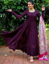 Gown With Dupatta